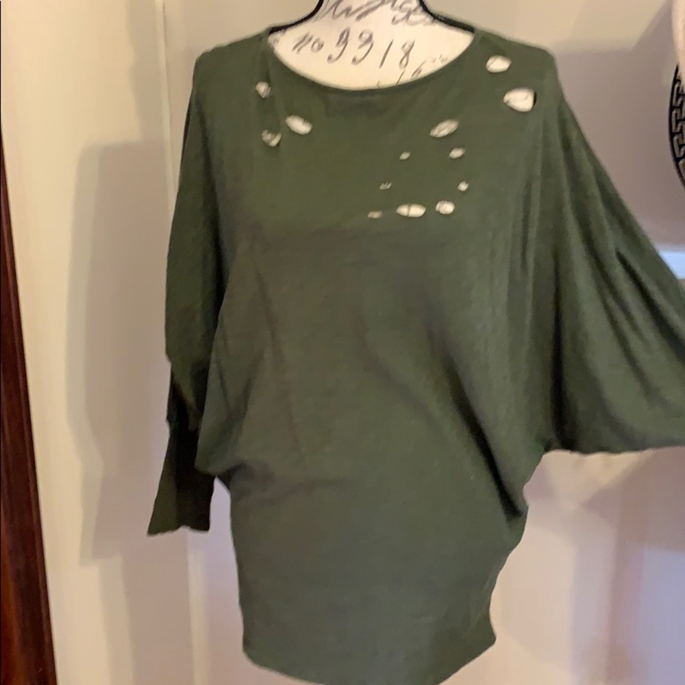 Blouse olive green
